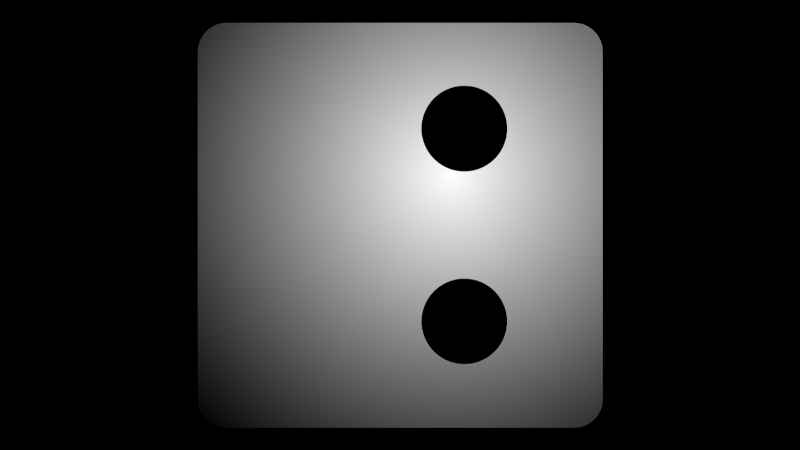 Image of the number 2 in ancient Mayan