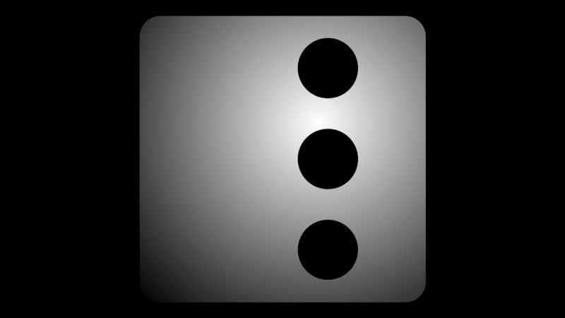 Image of the number 3 in ancient Mayan
