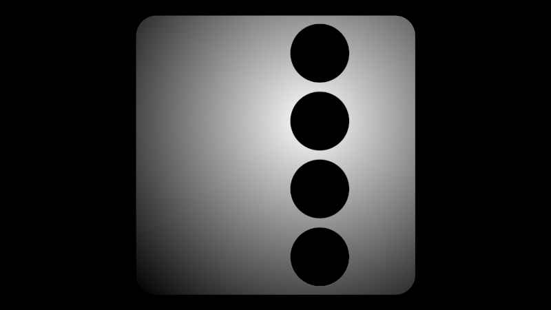 Image of the number 4 in ancient Mayan